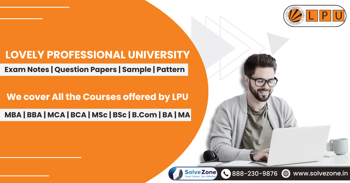 LPU MBA Online Exam Notes